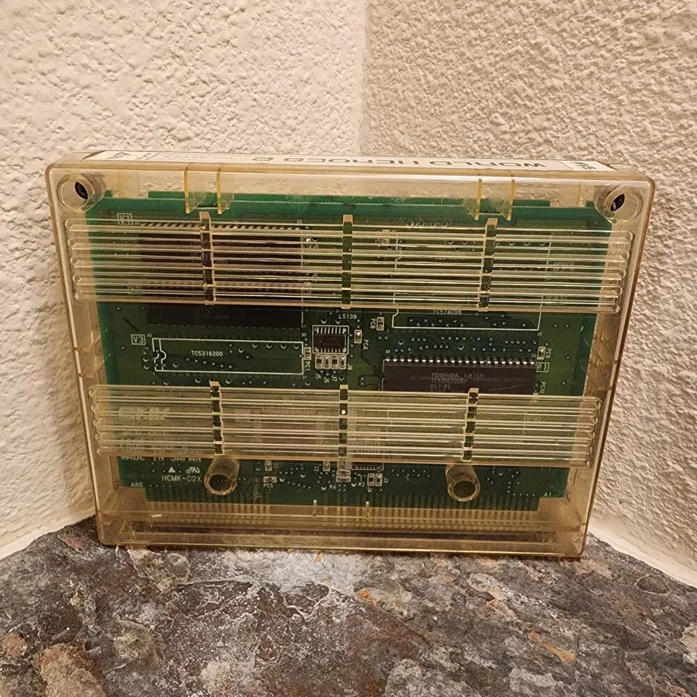 Game - World Heroes 2 w/ custom case - NeoGeo MVS - SNK